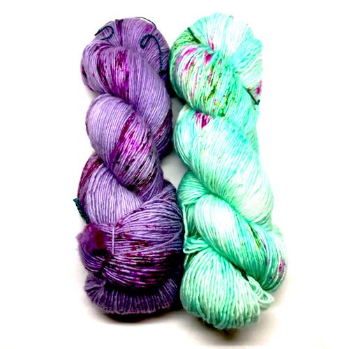 Wiz Shawl Kit featuring MadelineTosh-Kits-Beautiful Liar/Infrared Sky-
