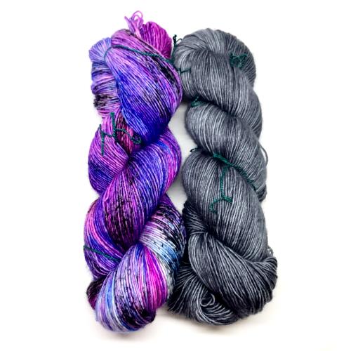 Wiz Shawl Kit featuring MadelineTosh-Kits-Paradox/Charcoal-