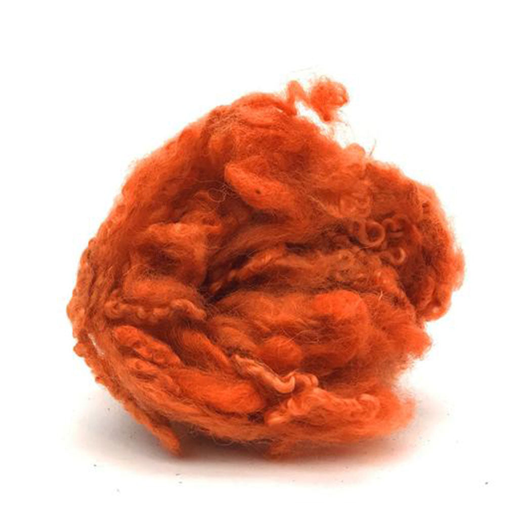 burnt orange british longwool curly locks