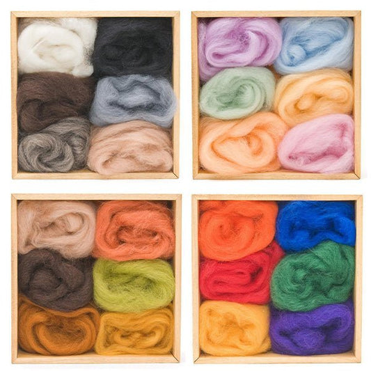 Woolpets Wool Roving Color Packs - Paradise Fibers